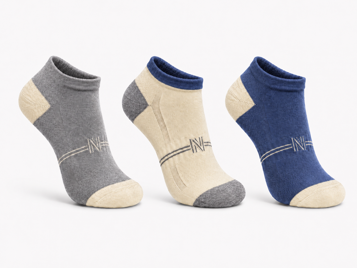 Damen Norfolk Sneaker Socken Premium Cream - 3er-Pack