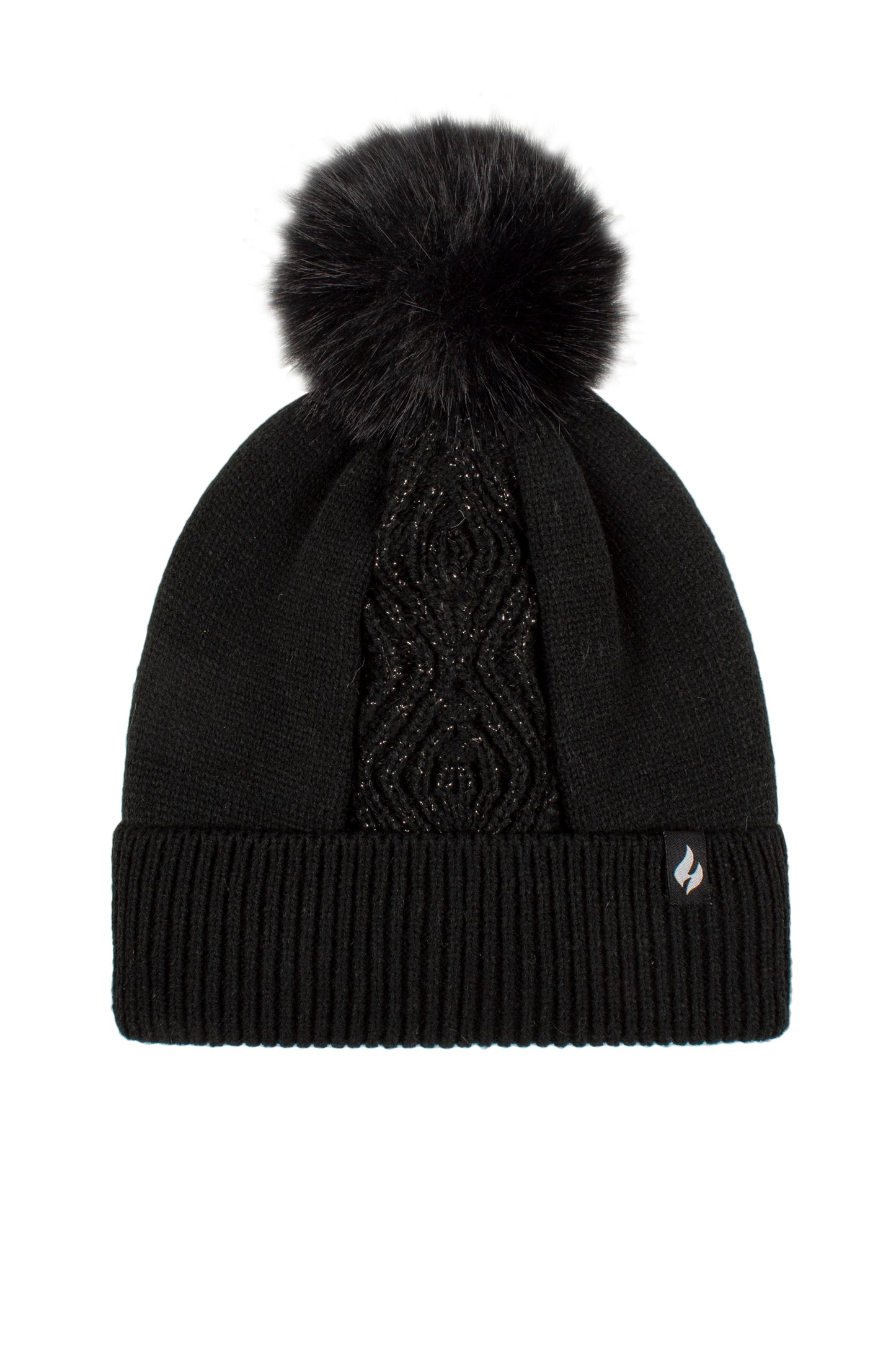 Ladies Kiruna Pom Pom Hat - Black