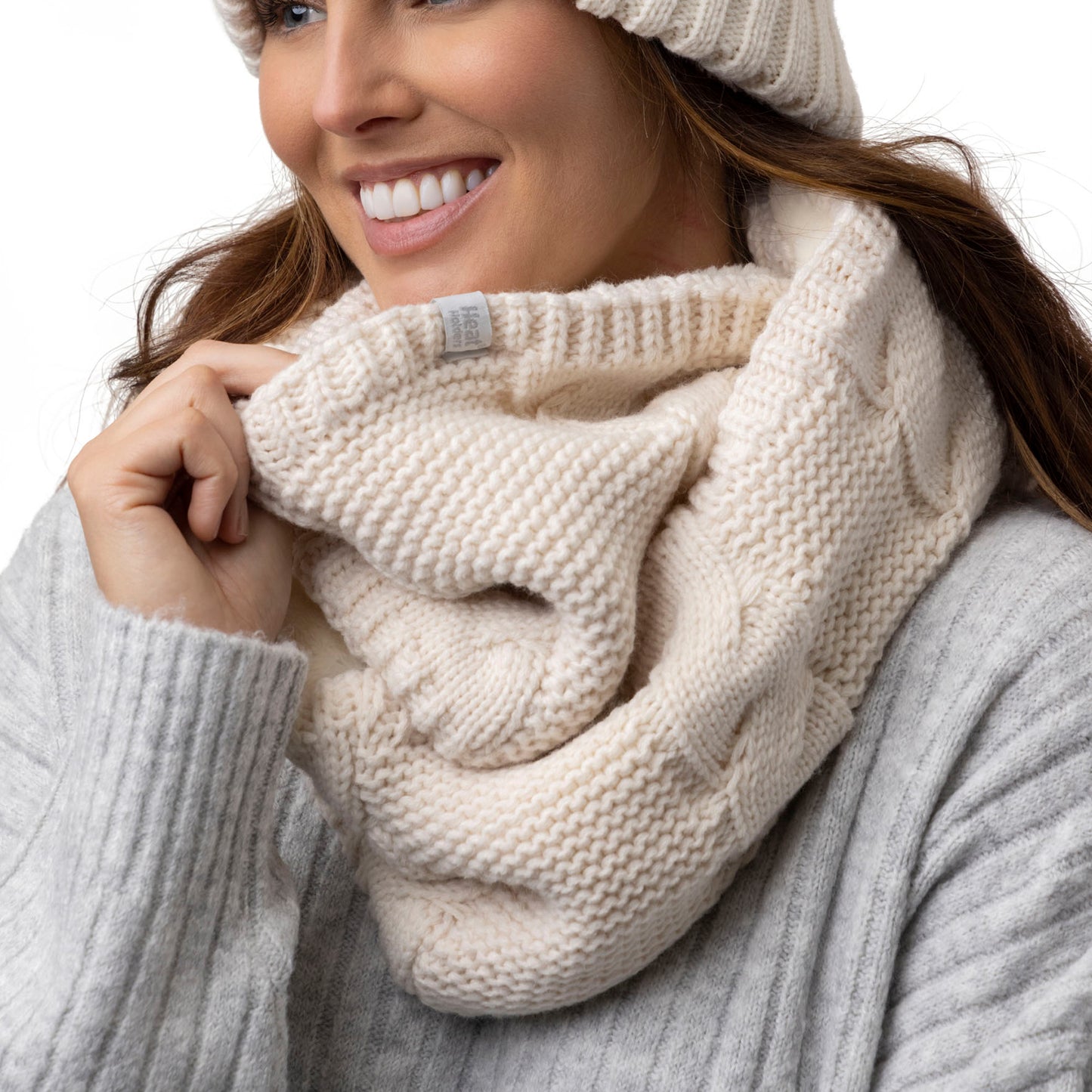 Ladies Kalma Thermal Infinity Scarf - Cream