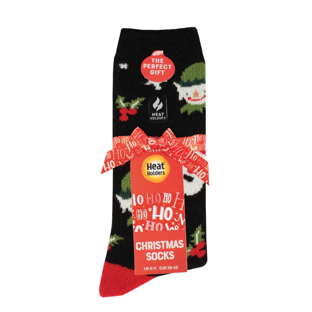 Heat Holders Herren Lite Weihnachtssocken – Elfen-/Weihnachtsmann-Motiv