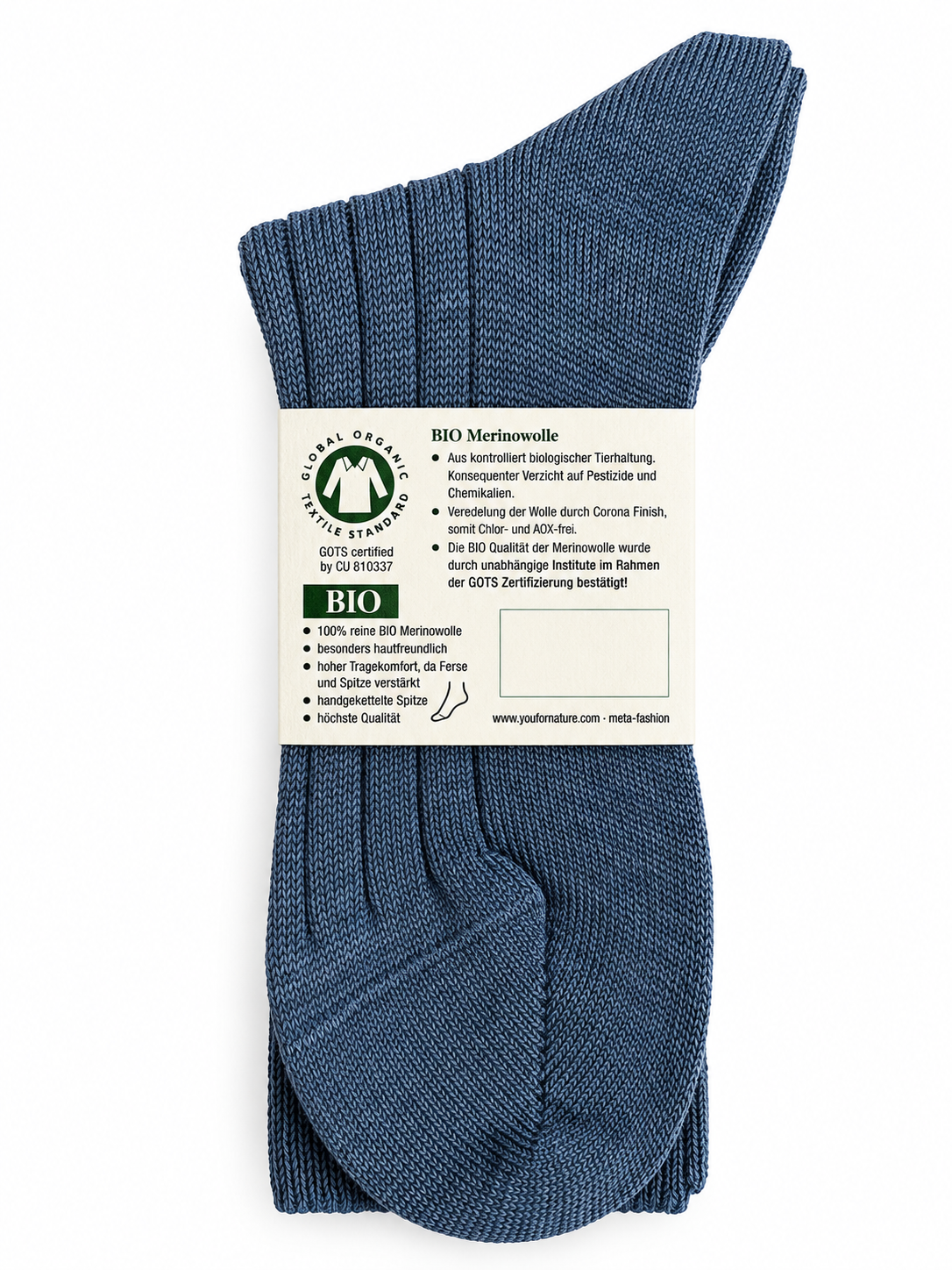 YOU FOR NATURE Herren BIO Merinowollsocken – 100 % Merinowolle