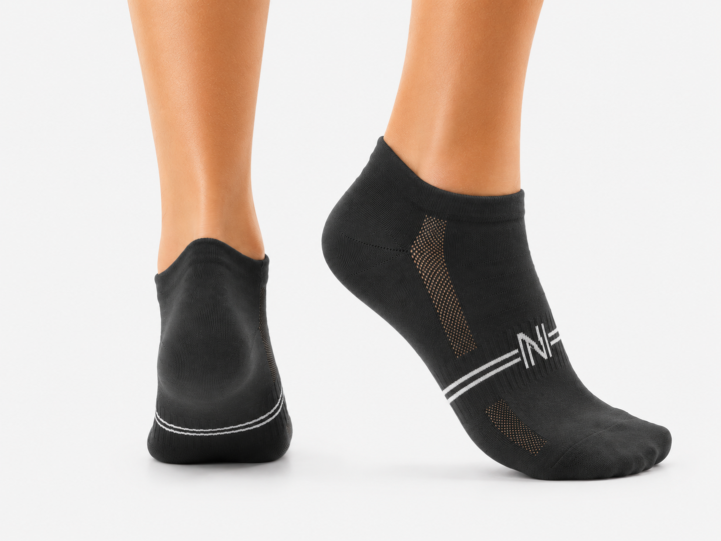 Norfolk Sneaker Socken schwarz - 3er Pack