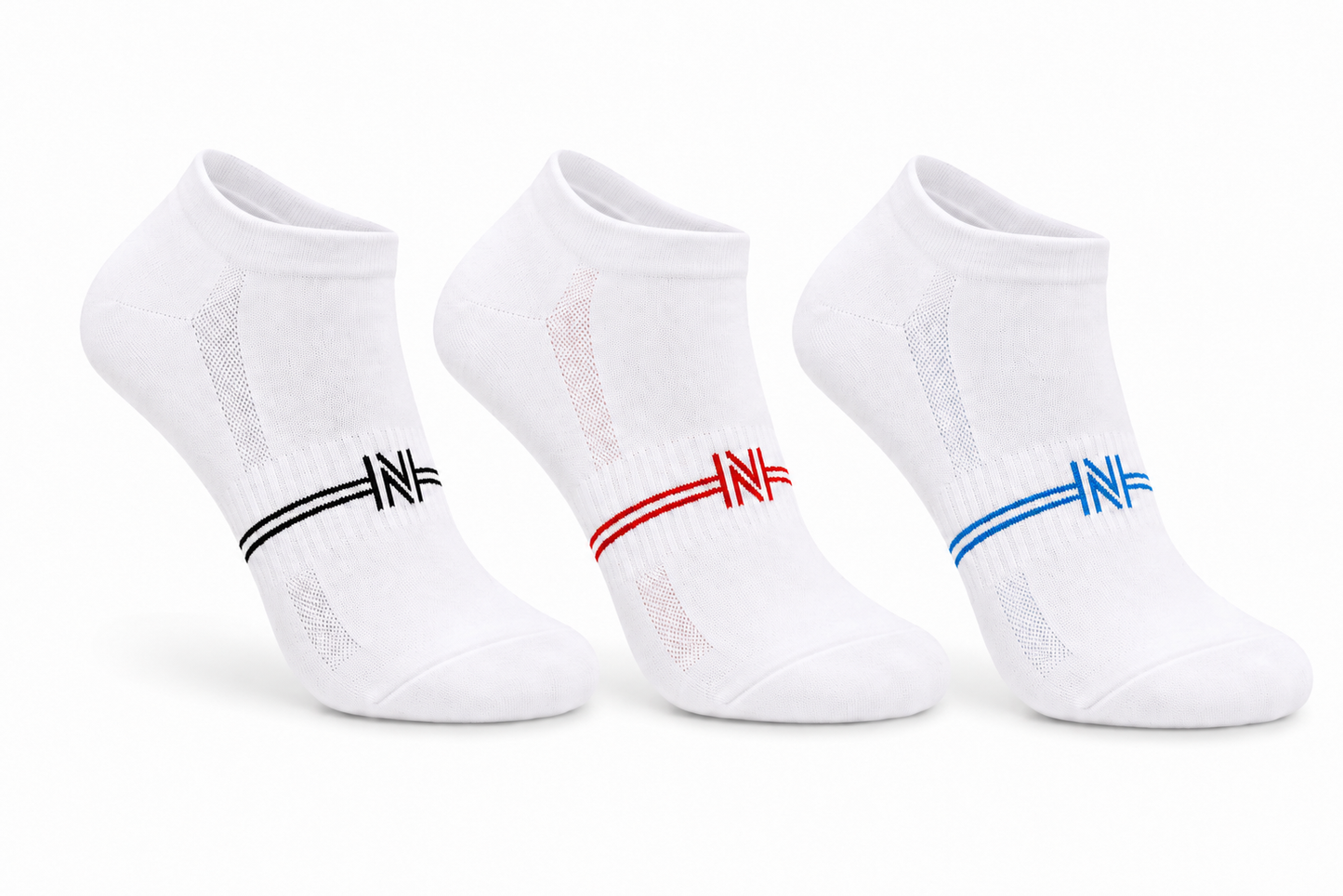 Norfolk Sneaker Socken weiß - 3er Pack