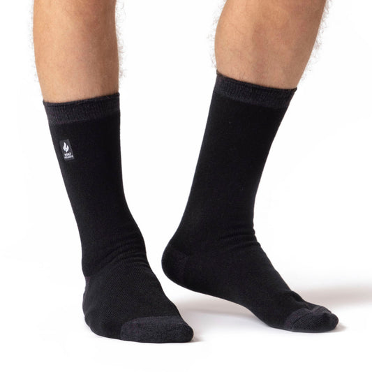 Mens Ultra Lite Budapest Heel & Toe Socks - Charcoal