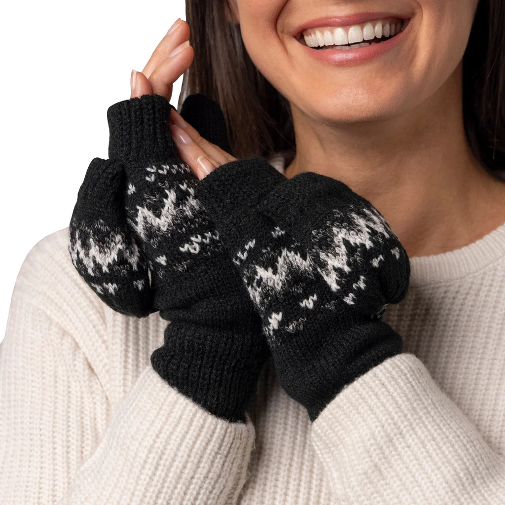 Heat Holder Damen Handschuhe/ Fäustlinge mit Muster