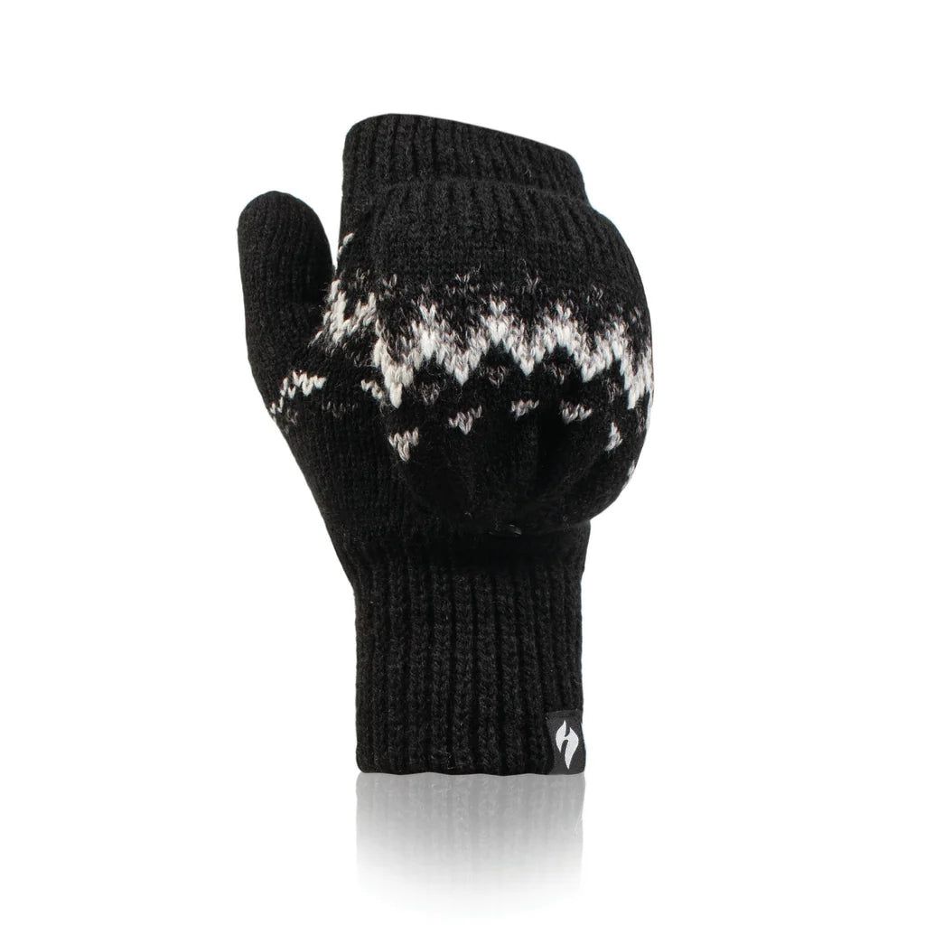 Heat Holder Damen Handschuhe/ Fäustlinge mit Muster
