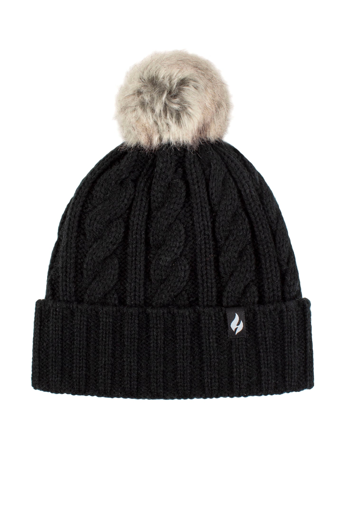 Ladies Maine Original Pom Pom Hat - Black