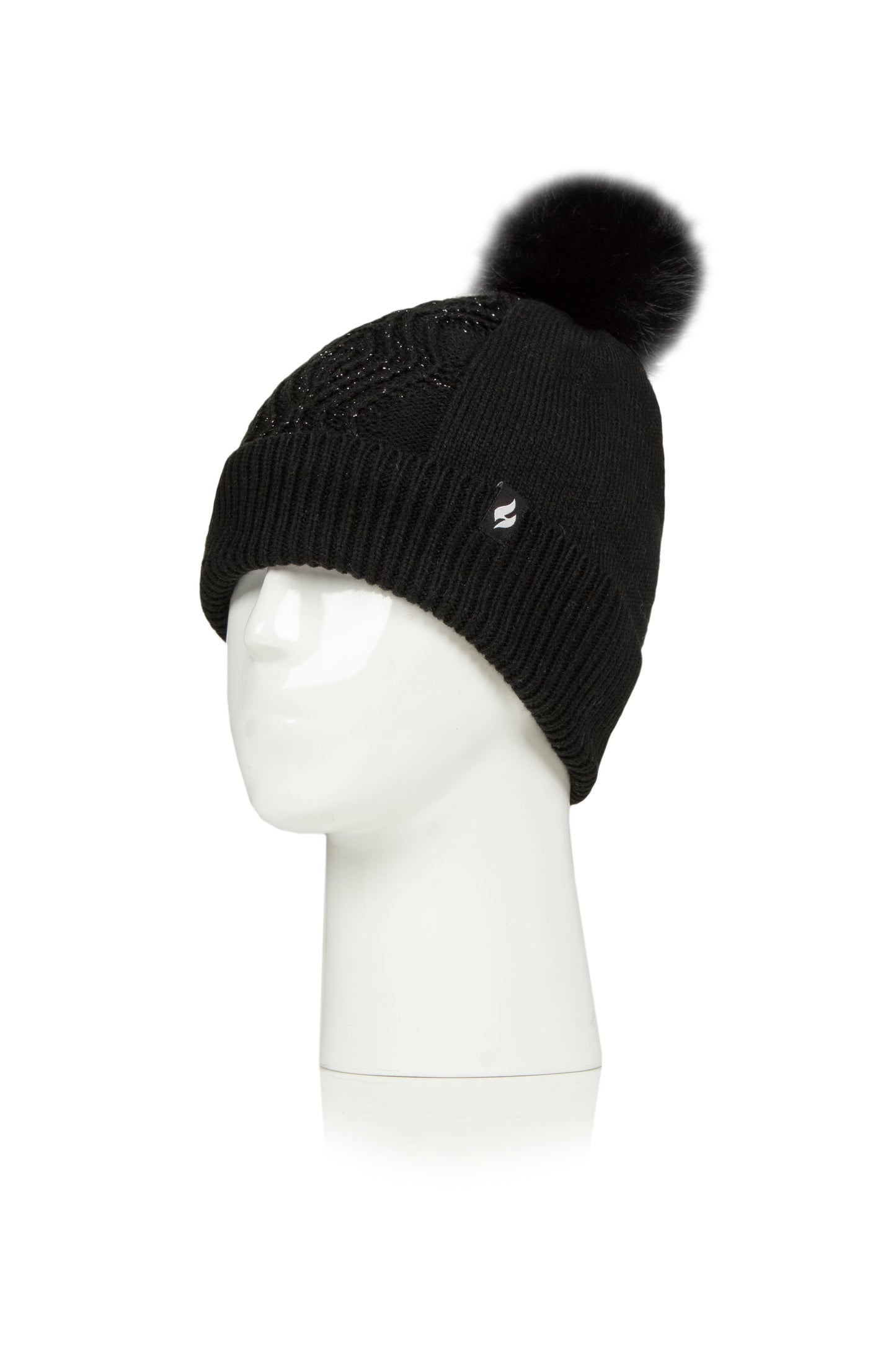 Ladies Kiruna Pom Pom Hat - Black