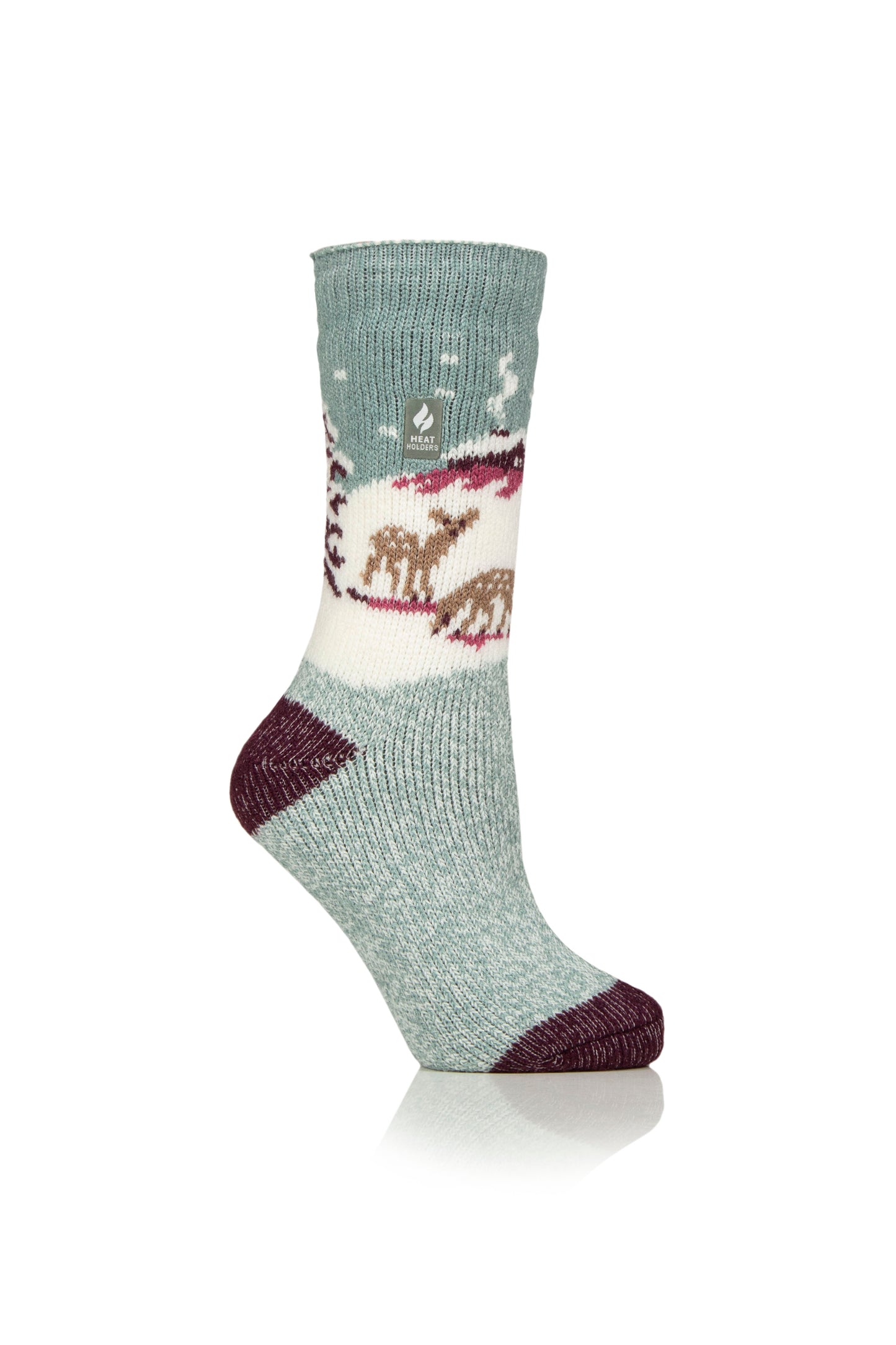 Ladies Original Jacquard Socks - Fawn Landscape