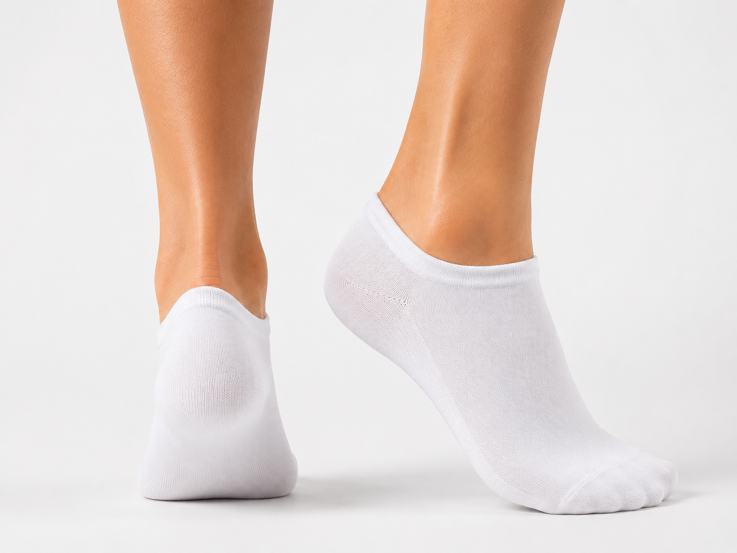 You For Nature Bio Baumwoll-Sneaker-Socken – Weiß - 2er Pack