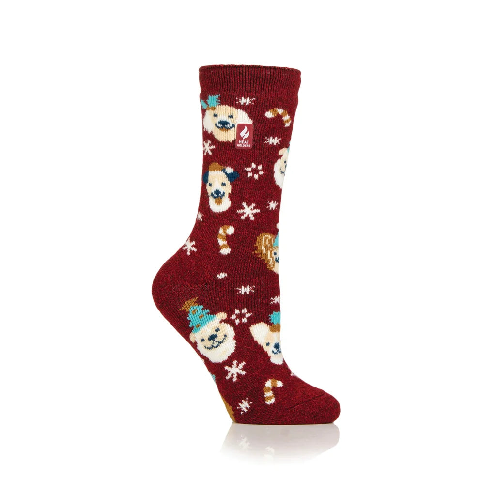 Heat Holders Damen Leichte Weihnachtssocken – Pawfect Christmas