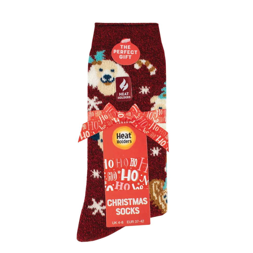 Heat Holders Damen Leichte Weihnachtssocken – Pawfect Christmas