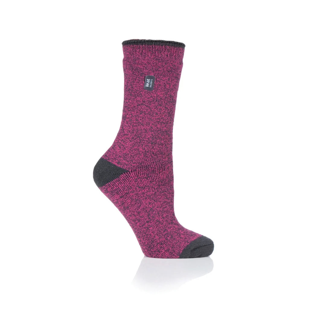 Heat Holders Damen Thermosocken Lite Viola - Himbeere & Anthrazit