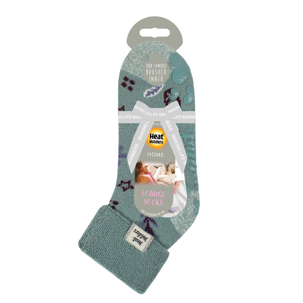 Heat Holders Damen Lite Lounge-Socken mit Umschlagbund - Winter Bloom