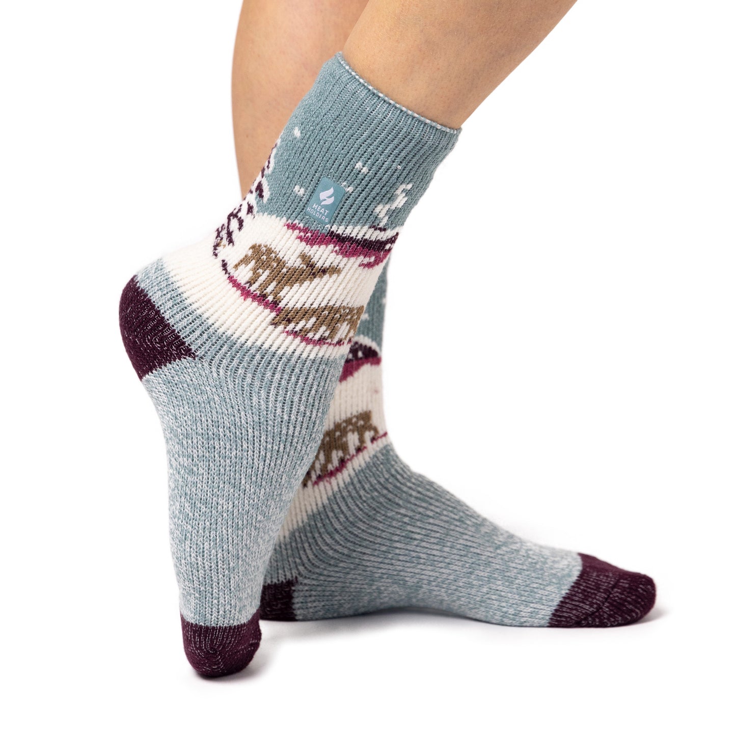 Ladies Original Jacquard Socks - Fawn Landscape