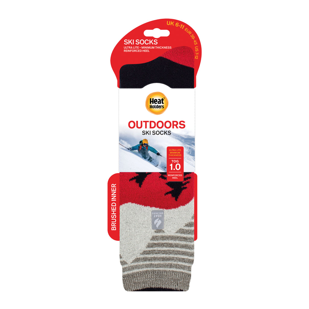 Heat Holders Herren Ultraleichte lange Ski- und Schneesportsocken - Mountain Scape